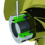 ÉCROU D’HÉLICE HYDRAULIQUE VUE 3D 